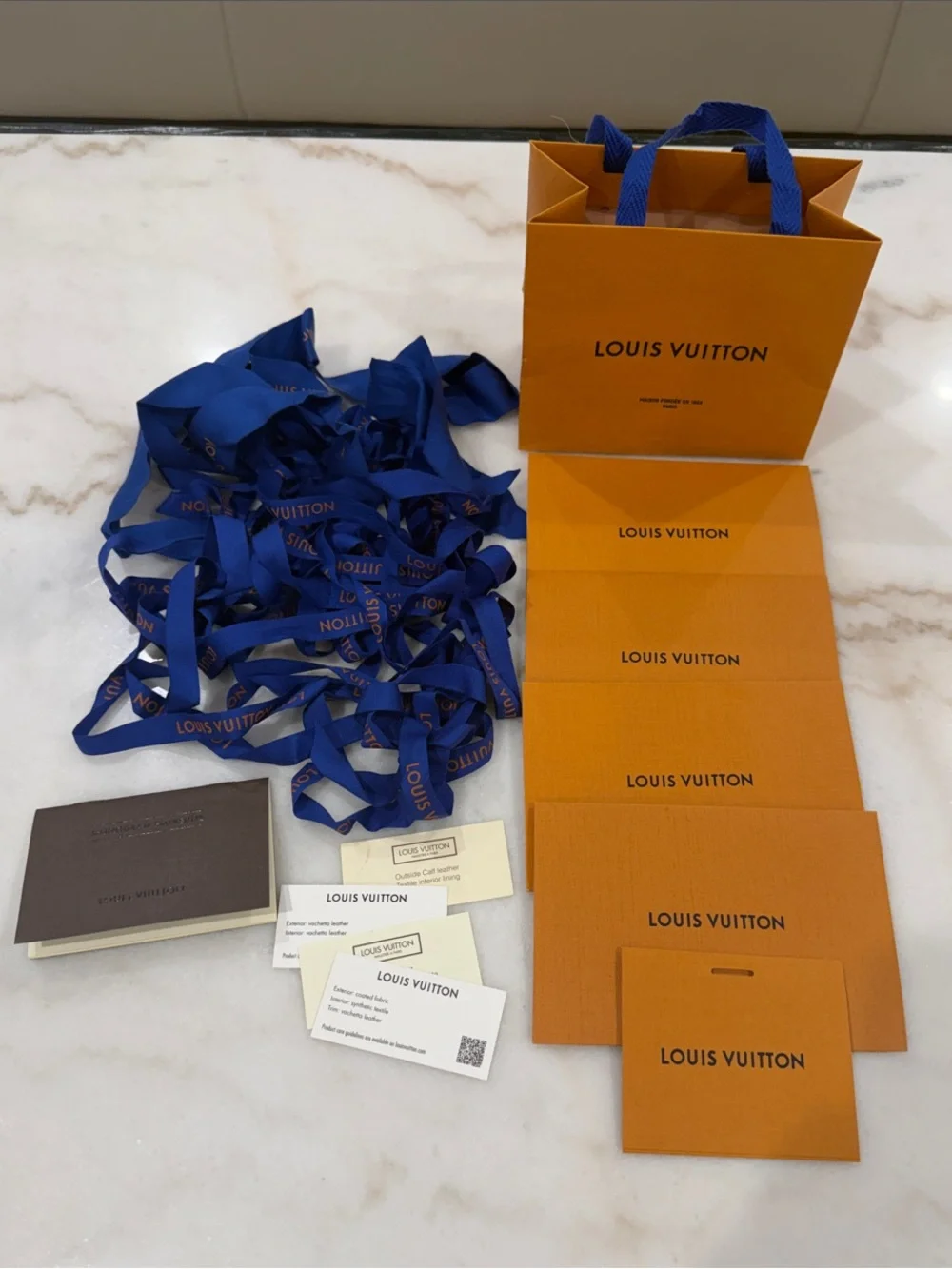 Louis Vuitton Bag , Envelopes and Blue Ribbons